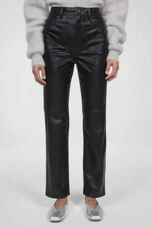 Spencer Faux Leather Pants in Black  Glue Store