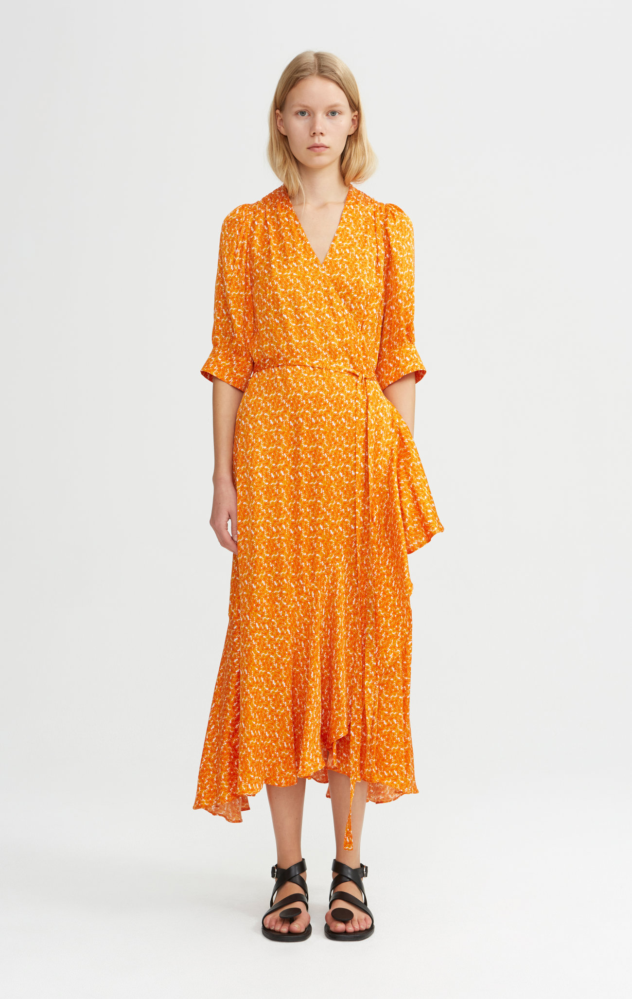 rodebjer orange dress